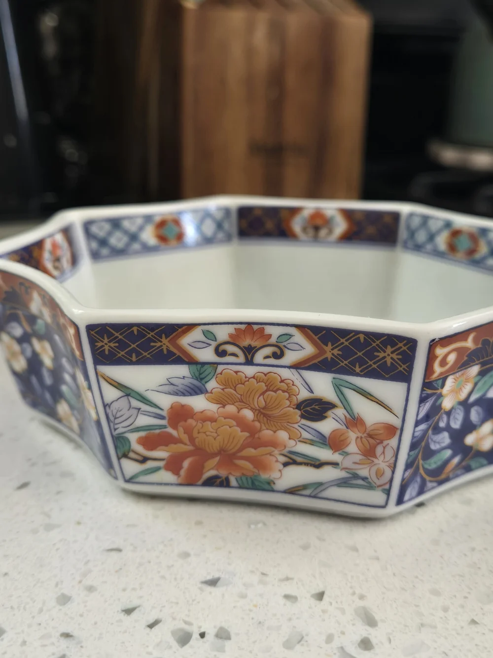 Vintage Japan Ceramic Octagonal Bowl Dish - Picture 4 of 7